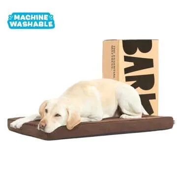 Barkbox Orthopedic Dog Bed with Memory Foam, Premium Comfort for Dogs and Puppies, Dog Bed for Joint Relief and Restful Sleep, Durable and Easy to Clean - Espresso, Large