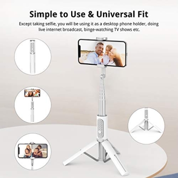 ATUMTEK Selfie Stick Tripod with Bluetooth Remote for iPhone