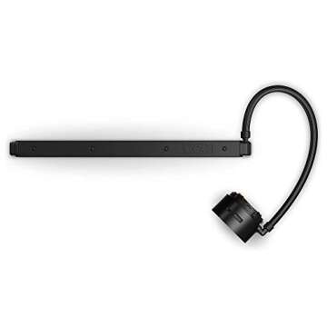 NZXT Kraken Z73 360mm - RL-KRZ73-01 - AIO RGB CPU Liquid Cooler - Customizable LCD Display - Improved Pump - Powered by CAM V4 - RGB Connector - Aer P 120mm Radiator Fans (3 Included) ,Black