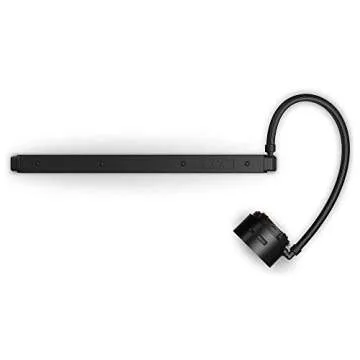 NZXT Kraken Z73 360mm - RL-KRZ73-01 - AIO RGB CPU Liquid Cooler - Customizable LCD Display - Improved Pump - Powered by CAM V4 - RGB Connector - Aer P 120mm Radiator Fans (3 Included) ,Black
