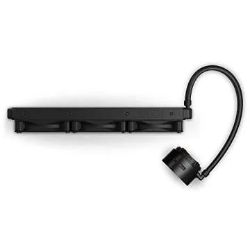 NZXT Kraken Z73 360mm - RL-KRZ73-01 - AIO RGB CPU Liquid Cooler - Customizable LCD Display - Improved Pump - Powered by CAM V4 - RGB Connector - Aer P 120mm Radiator Fans (3 Included) ,Black