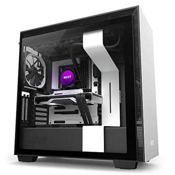 NZXT Kraken Z73 360mm - RL-KRZ73-01 - AIO RGB CPU Liquid Cooler - Customizable LCD Display - Improved Pump - Powered by CAM V4 - RGB Connector - Aer P 120mm Radiator Fans (3 Included) ,Black