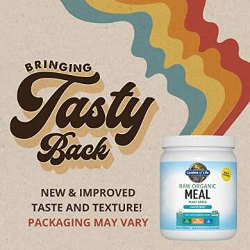 Garden of Life Meal Replacement Shakes, Vegan Protein Powder, Raw Organic Protein Powder, Lightly Sw...