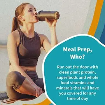 Garden of Life Meal Replacement Shakes, Vegan Protein Powder, Raw Organic Protein Powder, Lightly Sweet Protein Powder with Plant Based Pea Protein, Sprouts, Greens, Probiotics, Dairy Free 14 Servings