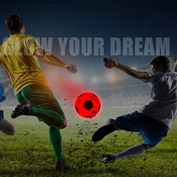 Vioaioada Light Up Soccer Ball - Glow Soccer Fun
