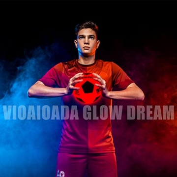 Vioaioada Light Up Soccer Ball - Glow Soccer Fun