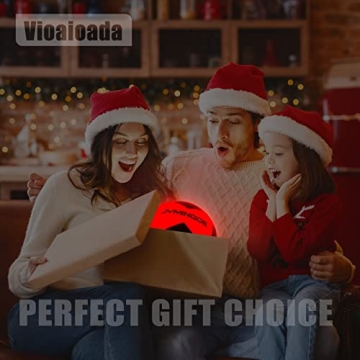 Vioaioada Light Up Soccer Ball - Glow Soccer Fun