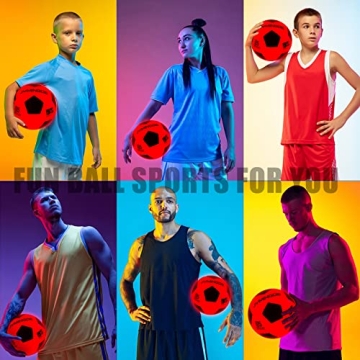 Vioaioada Light Up Soccer Ball - Glow Soccer Fun