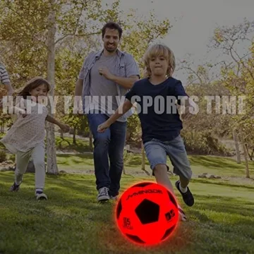 Vioaioada Light Up Soccer Ball - Glow Soccer Fun
