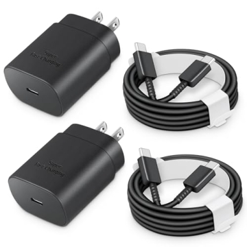 25W Fast Charging Type C Charger with Cable for USB C Devices