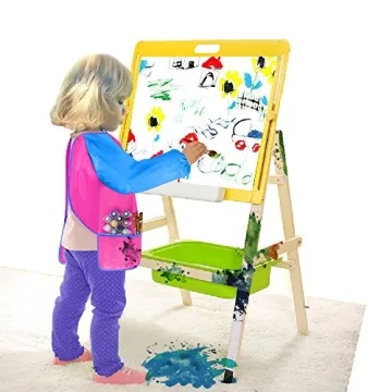 KUUQA Waterproof Kids Play Apron for Painting and Feeding
