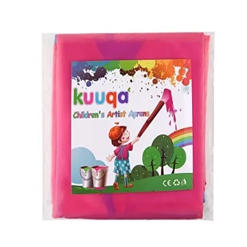 KUUQA Waterproof Kids Play Apron for Painting and Feeding