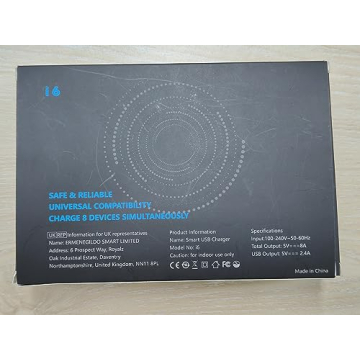 Slitinto 8-Port USB Charging Station with LCD Display