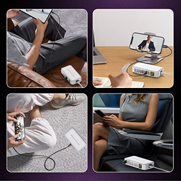 Slitinto 8-Port USB Charging Station with LCD Display