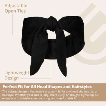 Gymwrap 2.0 by Gymwrap - Sweat-Wicking Workout Headband for Women & Men - Adjustable Headband for Sports, Running & Outdoors