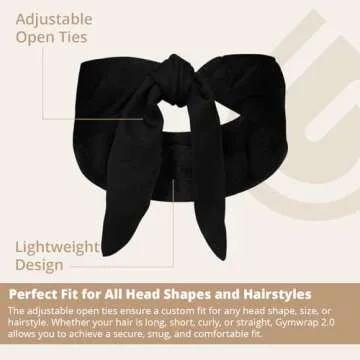 Gymwrap 2.0 by Gymwrap - Sweat-Wicking Workout Headband for Women & Men - Adjustable Headband for Sports, Running & Outdoors