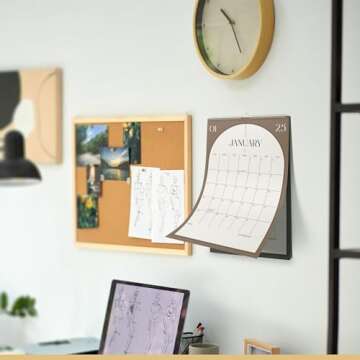 Karto Wall Calendar 2024-2025 - Vertical 11x17 inch Runs Until December 2025 - Boost Your Productivity and Easy Planning with the Aesthetic Monthly Calendar - Boho Color