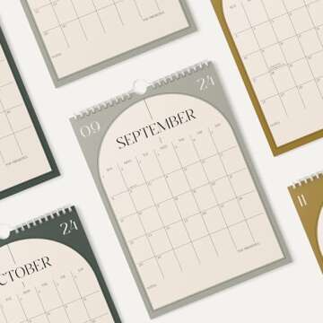 Karto Wall Calendar 2024-2025 - Vertical 11x17 inch Runs Until December 2025 - Boost Your Productivity and Easy Planning with the Aesthetic Monthly Calendar - Boho Color