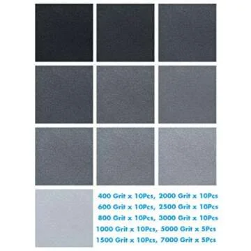 Anezus 90-Piece Sandpaper Assortment for All Projects