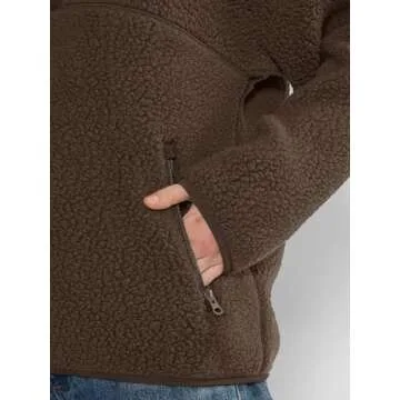 LASLULU Womens Fleece Pullover Jacket - Cozy Winter Essential