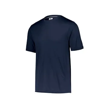 Men's Navy Performance T-Shirt in 4X by Russell Athletic
