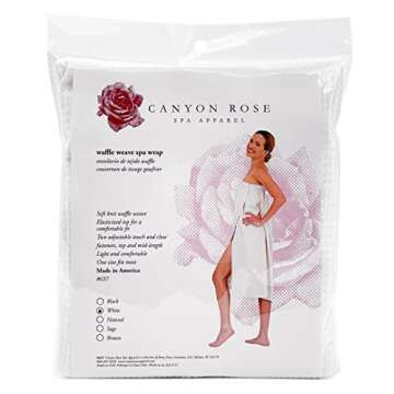 Canyon Rose Waffle Weave Long Spa Wrap for Luxury Comfort