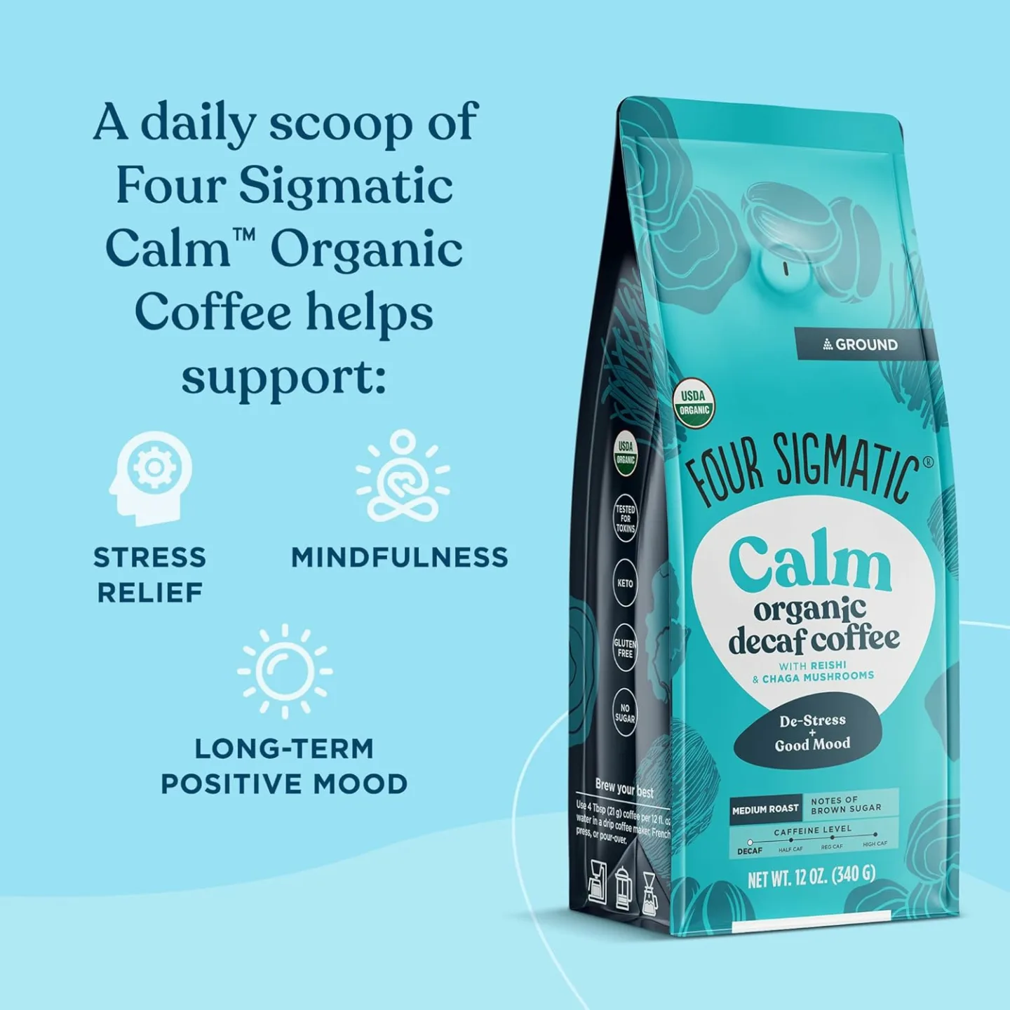 Four Sigmatic Decaf Coffee with Chaga & Reishi