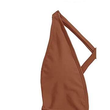 Stylish SweatyRocks Women's Criss Cross One Piece Swimwear