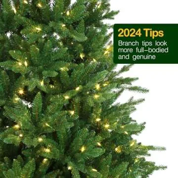 Hykolity 6.5 ft Prelit Christmas Tree with LED Lights