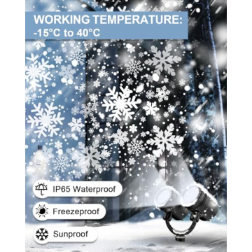 Christmas Snowflake Projector Lights Outdoor for 2024