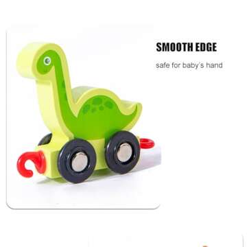 Aykzaqe Train Set Toddler Toys for 2 3 4 Year Old Boys Toys,Wooden Toy Train Dinosaur Toys for Kids 2-4,Educational Toys Learning Toys Montessori Toys for 2 3 4 Year Old Girl Toys