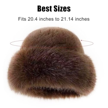 Womens Winter Faux Fur Bucket Hat for Stylish Warmth