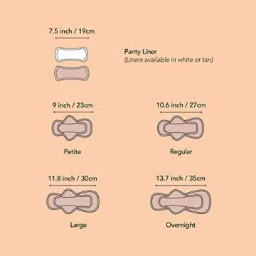 Rael Reusable Panty Liners Menstrual, Organic Cotton Cover, Period Essential, Cloth Pantyliner for Women, Washable, Soft and Thin, Leak-Free, Washing Machine Safe (5 Count, Brown)