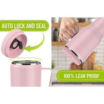 Zenbo 40 oz Tumbler with Handle, Straw Lid, and Cupholder-Friendly Design | Insulated Stainless Steel Travel Mug, Reusable Water Bottle | Leak-Proof, Dishwasher Safe