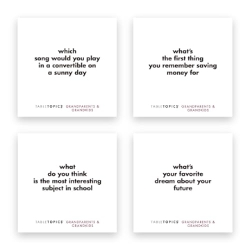 TableTopics Grandparents & Grandkids - 135 Fun Conversation Cards to Connect with Your Family, Create New Lasting Memories, Explore New Topics