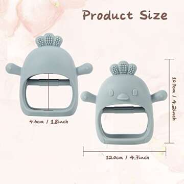 Baby Teething Toys, Teething Toys, Teethers for Babies 3-6 Months, Baby Chew Toys, BPA Free Teether ...