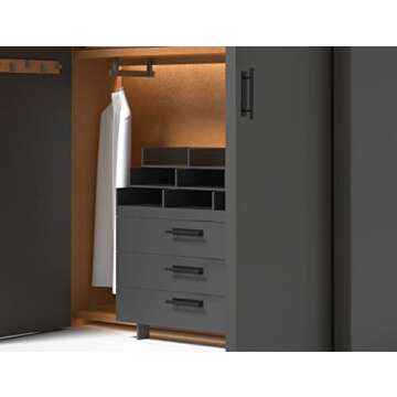 Kwa Heri 30 Pack Self-Stick Cabinet Handles Black