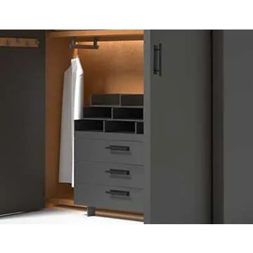 Kwa Heri 30 Pack Self-Stick Cabinet Handles Black