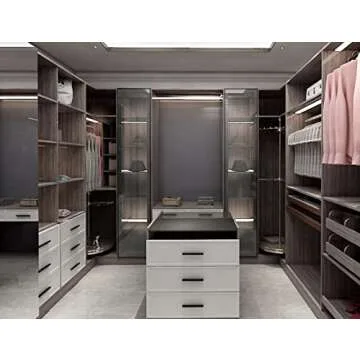 Kwa Heri 30 Pack Self-Stick Cabinet Handles Black