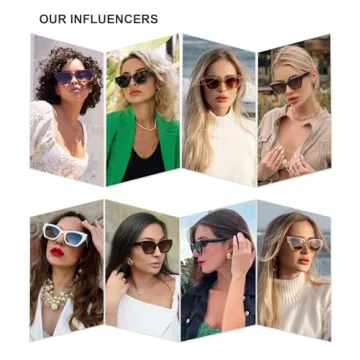 Stylish SOJOS Square Cat Eye Polarized Sunglasses