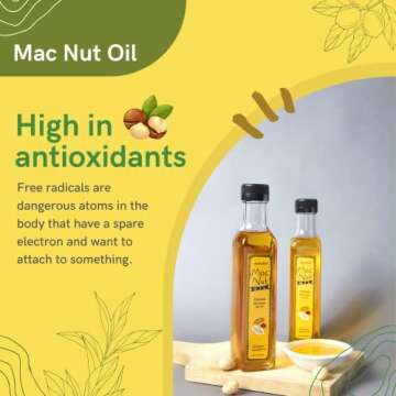 Pure Macadamia Nut Cooking Oil - Vegan & Gluten Free