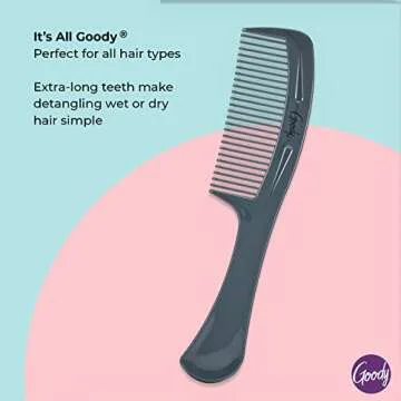 Versatile Goody Super Comb for All Hair Types Detangling