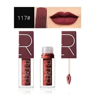 5 Colors Matte Lipstick Set, Long Lasting Velvet Lips Tint Liquid Lipstick Waterproof Lipstick Makeup 5pcs/kit