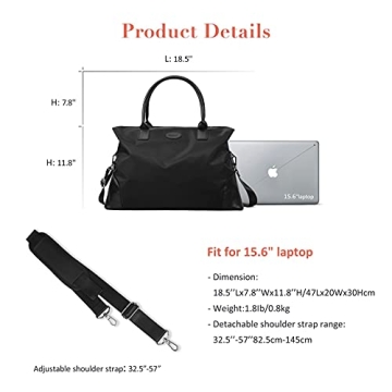 ECOSUSI Duffle Bag Weekender Bag