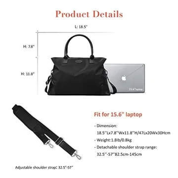 ECOSUSI Duffle Bag Weekender Bag