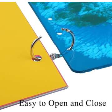 HAUTOCO 100 Pcs Loose Leaf Binder Rings, 0.75 Inch Nickel Plated Metal Binder Rings, Office Book Rings Keychain Key Rings for School Home Index Cards