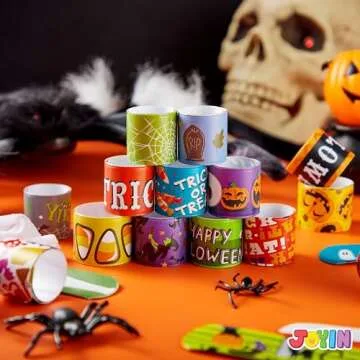 72PCS Halloween Slap Bracelets for Costumes & Parties