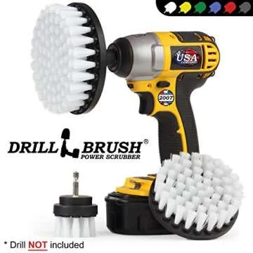 Drill Brush Attachment Set for Heavy Duty Cleaning