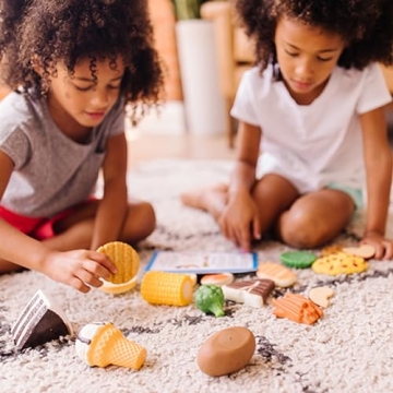 Melissa & Doug Fun Food Combine & Dine Durable Play Food Set