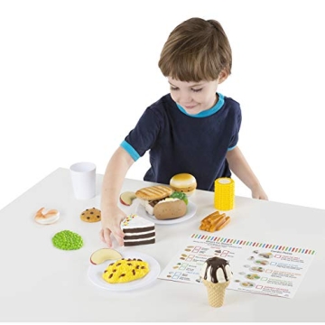 Melissa & Doug Fun Food Combine & Dine Durable Play Food Set